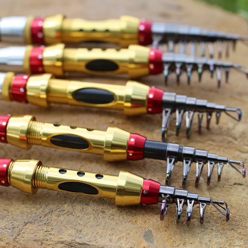 Short Sea Fishing Rods Fiber Telescopic Fishing Rod  99% Carbon 1.8-3.6M Spinning Telescopic Fishing Tackle Spinning Rod