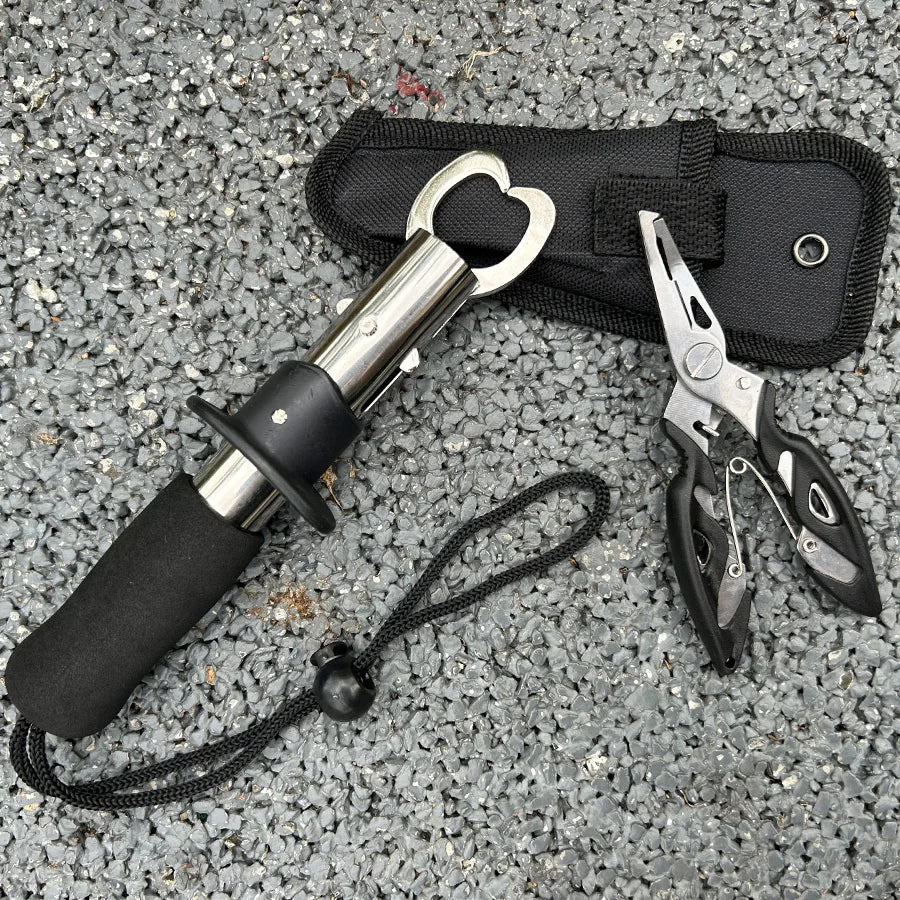 Cutter Plier Scissor Fish Gripper Plier Set Nipper Pincer Snip Fishing Lure Lipgrip Accessory Tool Clip Clamp Grabber Trigger