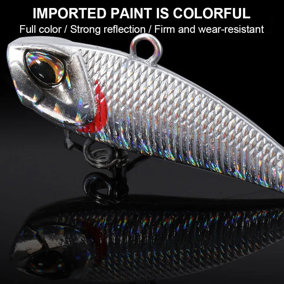 WALK FISH 21g Spinner Bait Metal VIB Fishing Lure Rotating Tail Vibration Sequins Japan Wobbler Trolling Bait Pesca