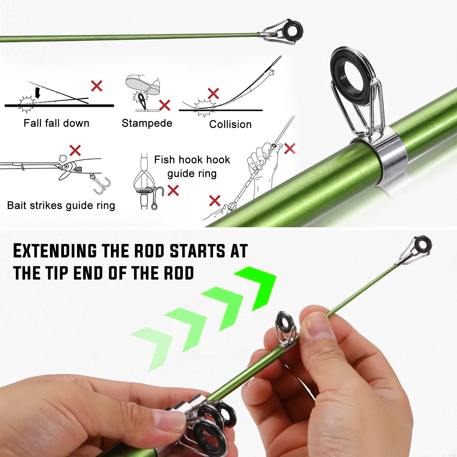 Sougayilang 4 Colors Telescopic Fishing Rod 1.8m-3.3m Glass Fiber EVA Handle Travel Spinning Fishing Pole Max Drag 5kg Pesca