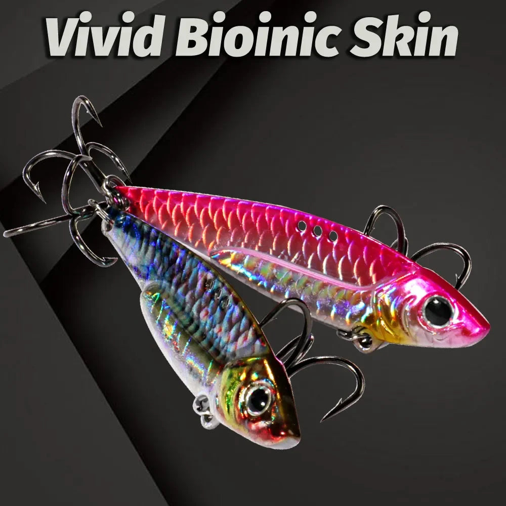 Spinner Spoon Metal Jig Bait 7.5g 10g 16g 20g VIB Sinking Blade Spinning Treble Hook Spinnerbait Pesca Tackle Sea Fishing Lure