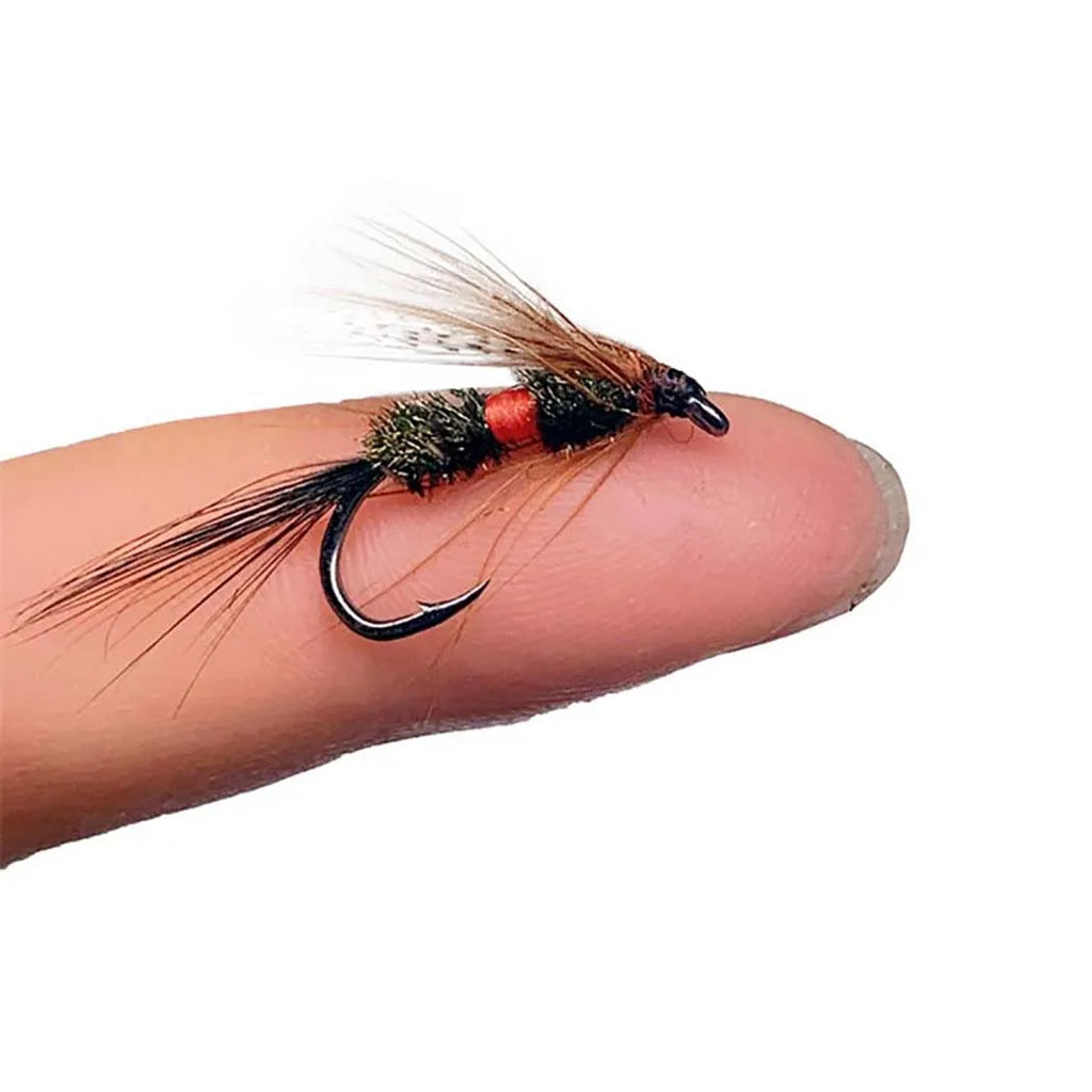 114pcs with Dry/Wet Flies Fly Fishing Flies Kit Fly Assortment Trout Bass Fishing with Fly Box
