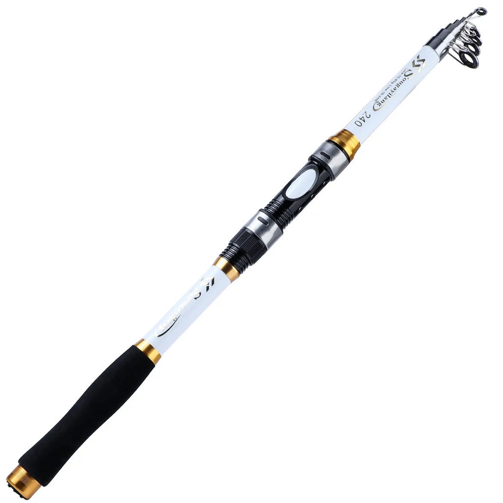 Sougayilang 4 Colors Telescopic Fishing Rod 1.8m-3.3m Glass Fiber EVA Handle Travel Spinning Fishing Pole Max Drag 5kg Pesca