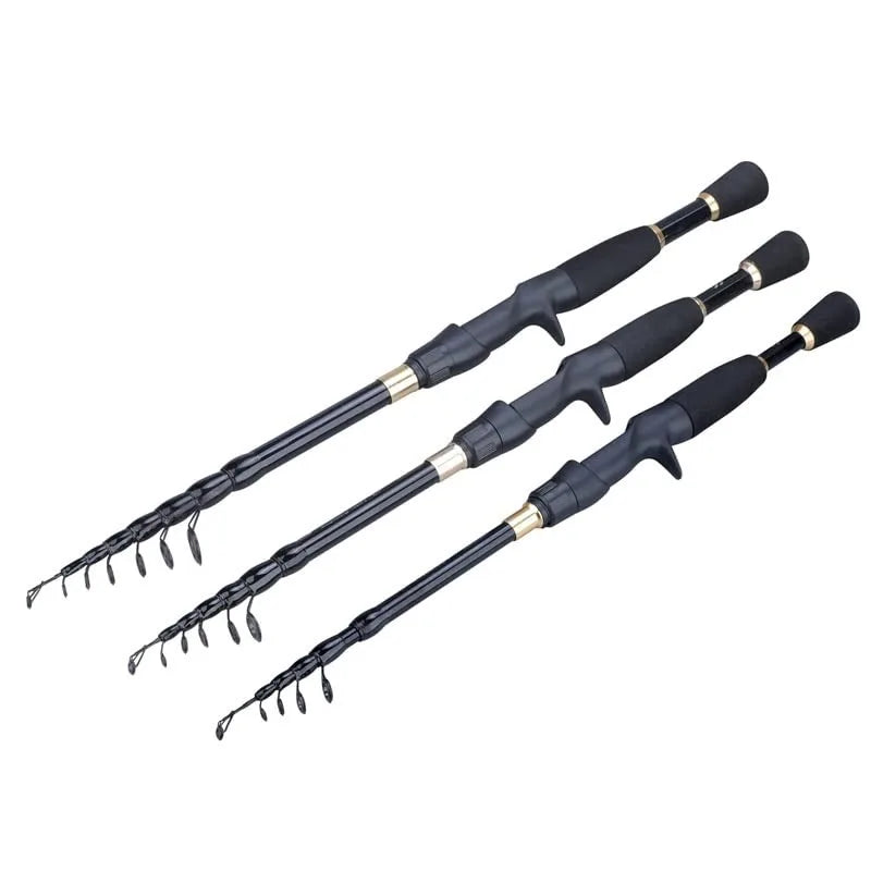 1.6-2.4m  Fishing Rods Telescopic Ultralight Weight Spinning Casting Carbon Pole Fishing Accessories Lure Weight
