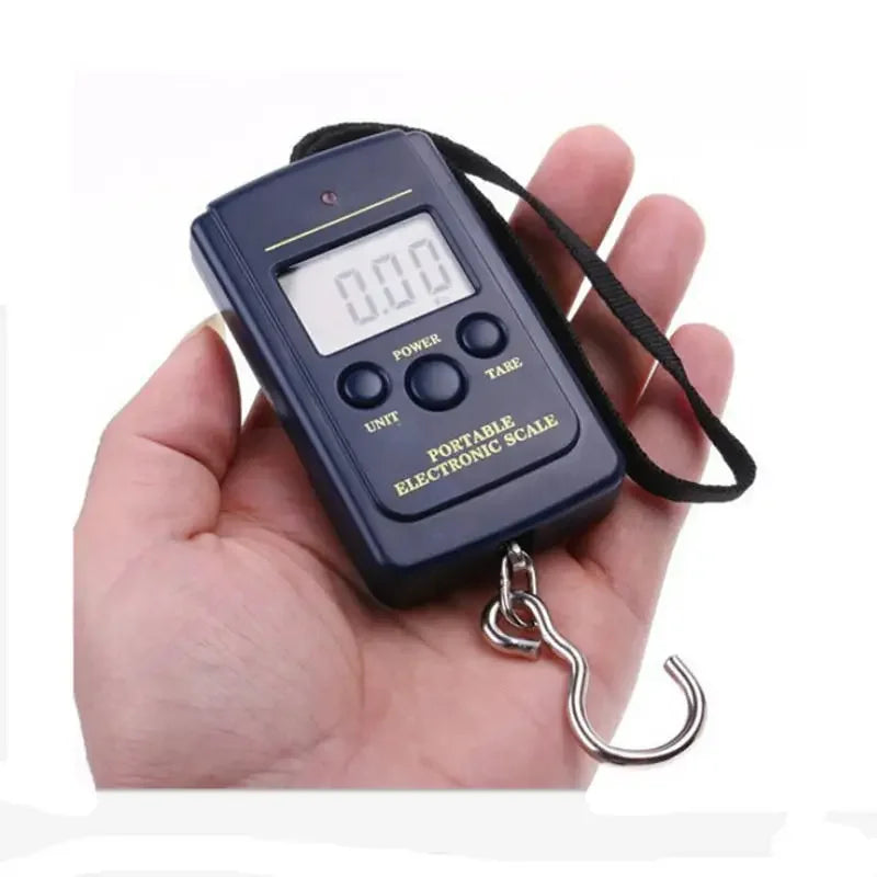 Portable Digital Luggage Scale 40kg – LCD Electronic Hanging Weight Scale for Suitcases, Travel Bags & More