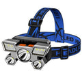 KRUMPROFISHING Rechargeable 5 LED Headlamp – Portable Headlight with Built-in Rechargeable Battery